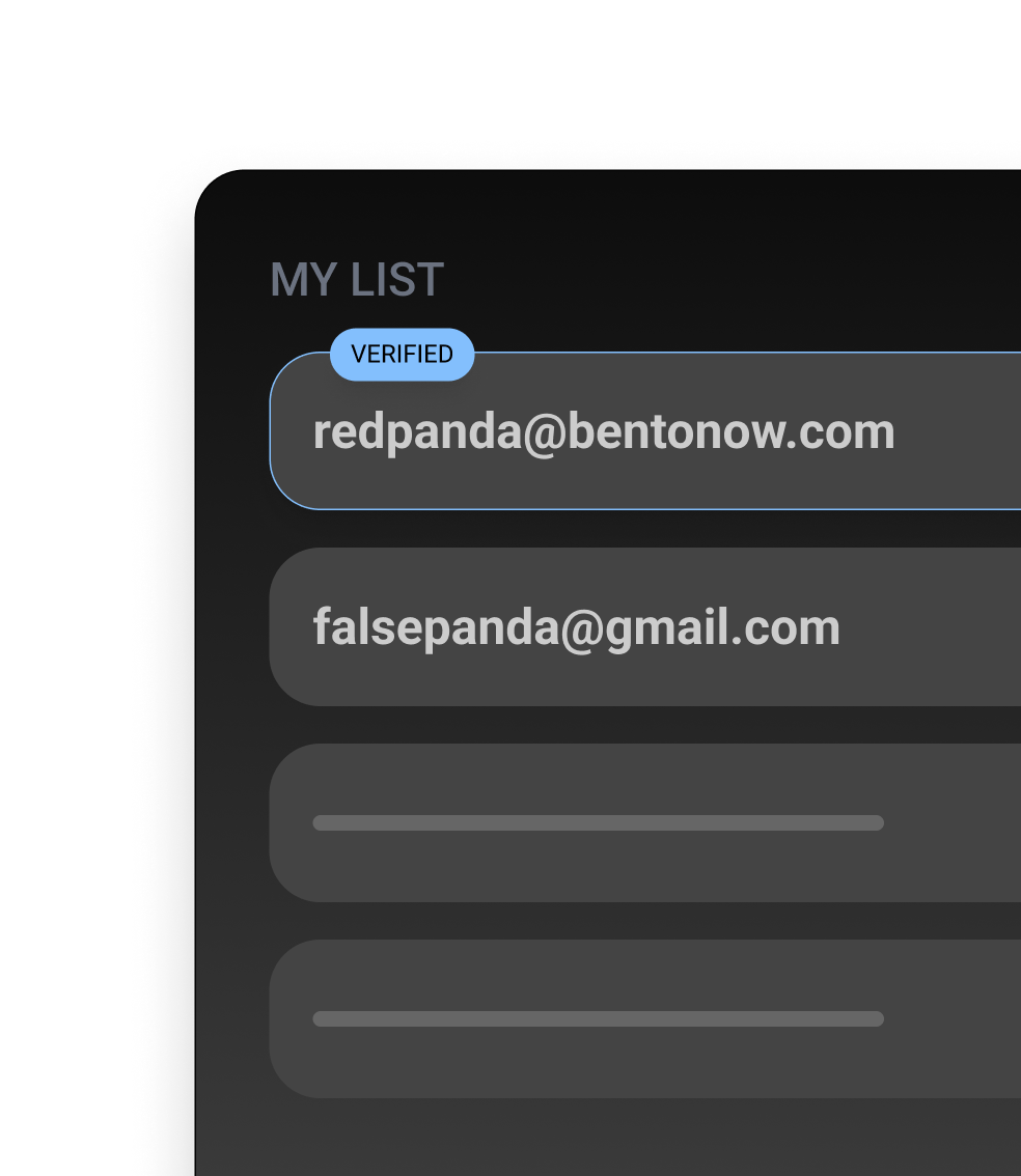 Clean your list in real-time